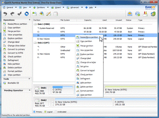 Free partition manager software