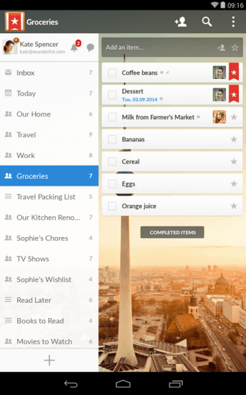 Wunderlist app for business growth 