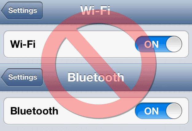 Turn-off wi-fi and bluetooth