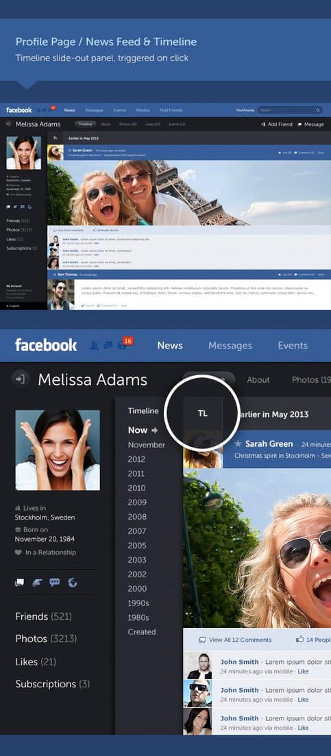 Facebook new TimeLine 