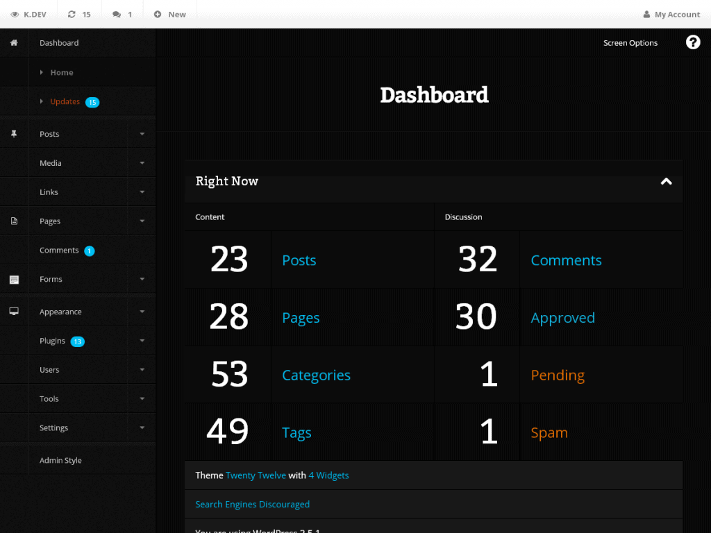 DP Dashboard Plugin