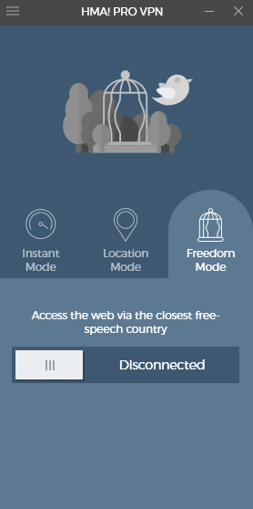 HMA Pro VPN User Guide - Freedom Mode