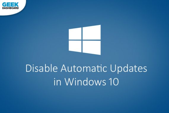 turn off automatic updates in windows 10