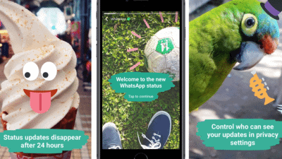 whatsapp again inspired from snapchat