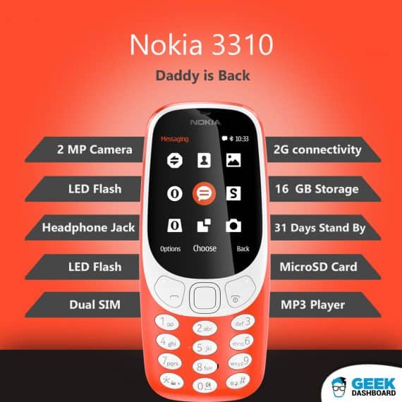 Nokia 3310 Features