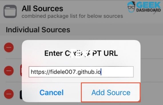 Add Cydai/APT URL to swipe to unlock iPhone on iOS 10
