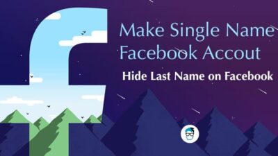how to make single name account on Facebook