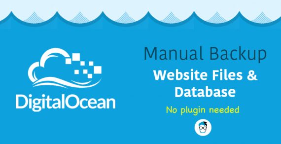 best way to manually backup website files and database in digital ocean