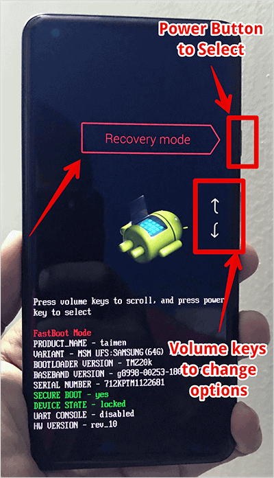 Accessing Recovery Mode in Google Pixel Devices