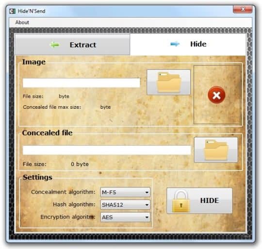 hidensend steganography software