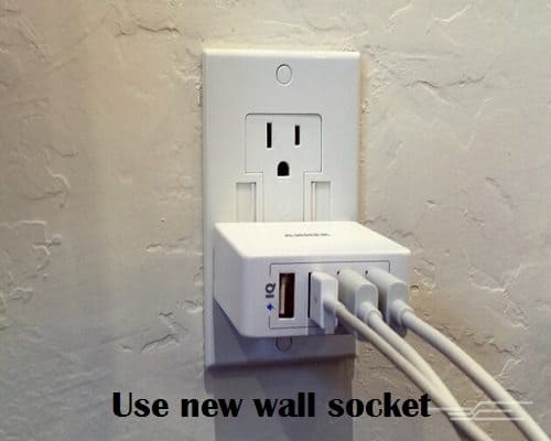 wall socket with charger