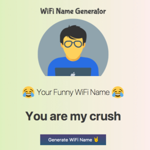 Funny WiFi names generator tool
