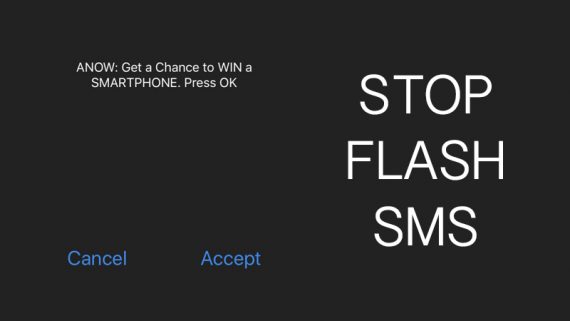 Stop Flash SMS in iPhone and iPad