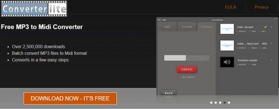 converterlite mp3 to midi converter