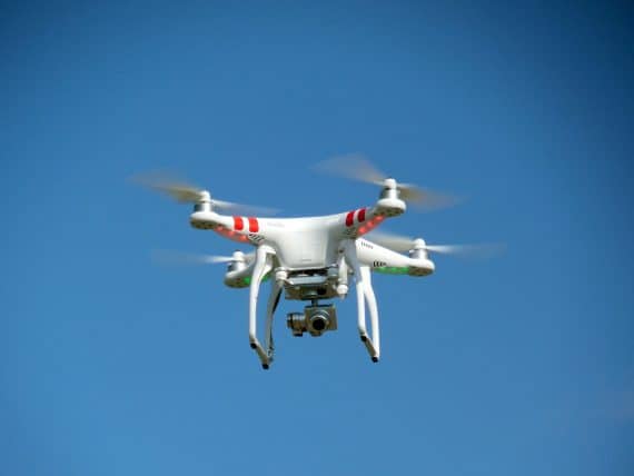 drone in the air dji phantom