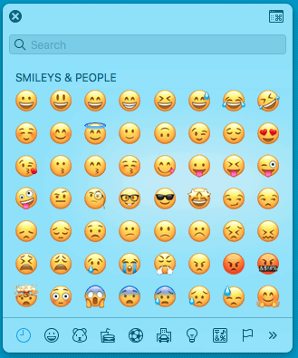 emojis in mac