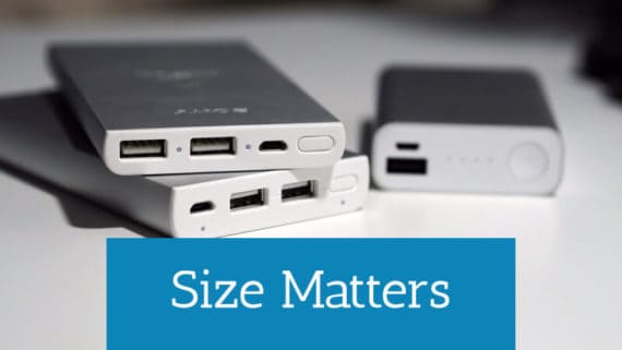 size of the power bank matters