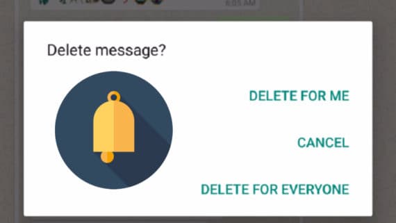 Video deleted messages in WhatsApp