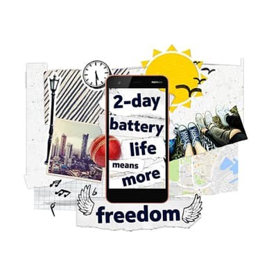 Nokia 2 two days Batery