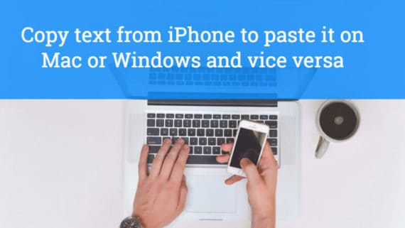 copy text iPhone paste on mac windows