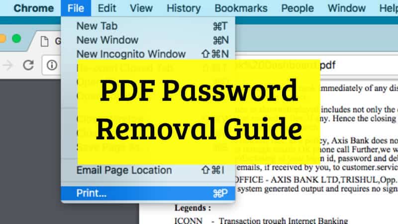 How to Remove Password from PDF Files - Password Removal Guide