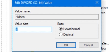 set value data to 0