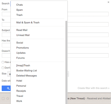 sort gmail inbox by subject
