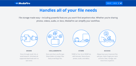 mediafire send large video file over internet