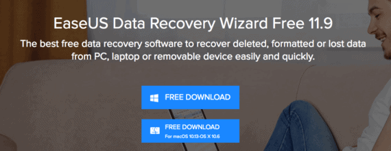 Download data recovery software to recover deleted files