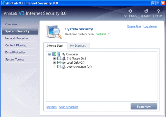 AhnLab V3 Internet Security for Windows 10