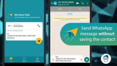 send WhatsApp message without adding contact