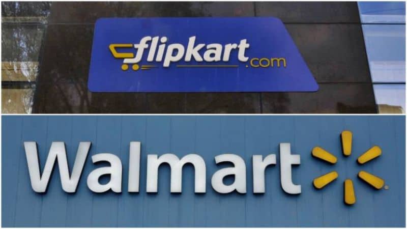 Flipkart and Walmart logos