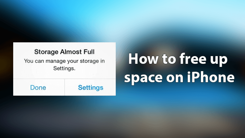 how to free up space on my iphone 7