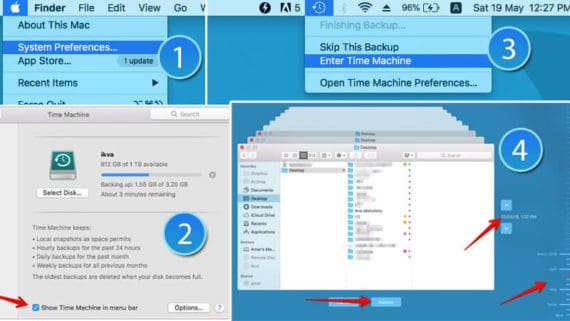 how to recover deleted files using time machine