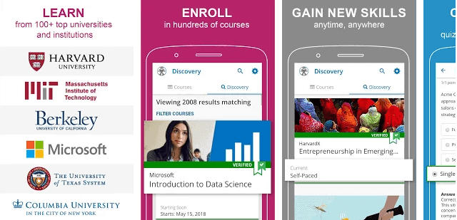 edX educational app for Android