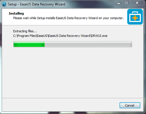 Download and install the EaseUs Data Recovery