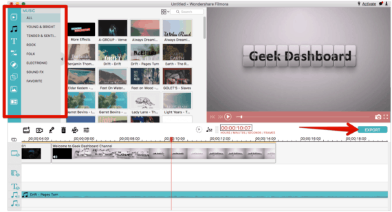 Wondershare Filmora video editor