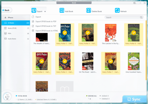 sfer books in ibooks to pc