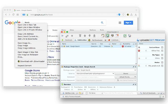 JDownloader for Google Chrome