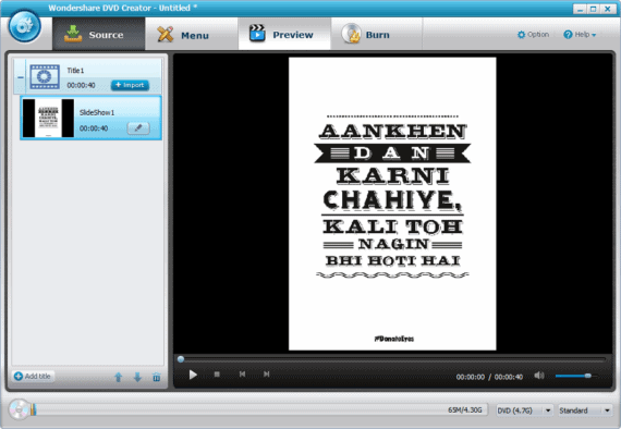 Wondershare DVD Creator - Slideshow Maker