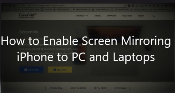 FonePaw Screen recording software to mirror iPhone to PC or Laptop