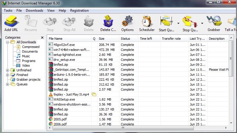 Internet Download Manager to boost download speed