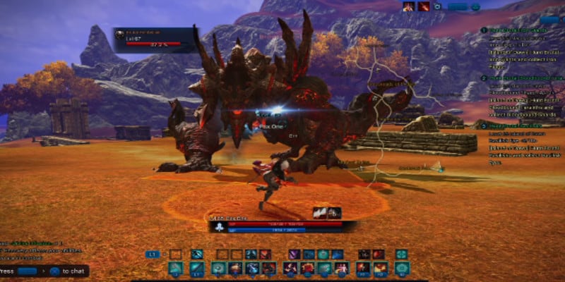 In game screenshot from best MMORPG Tera