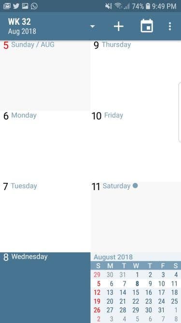 aCalendar app for Android with tons of features