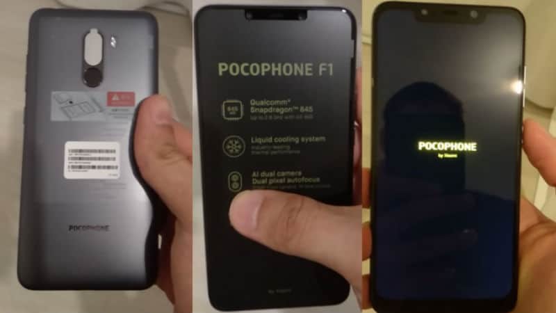 Pocophone F1 Images from leaked unboxing video