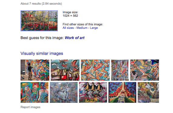 reverse image search art