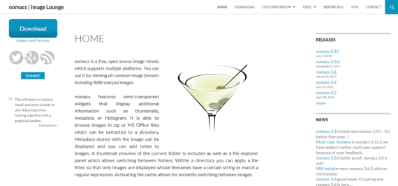 Nomacs Photo viewers for Windows 7 and Windows 10 