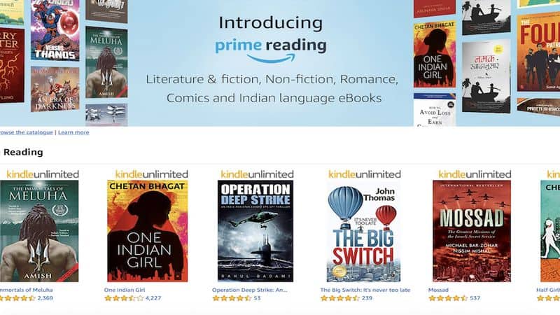 Amazon Prime Reading is now Available in India