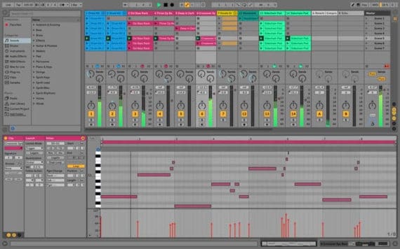 Ableton Live music editing software for starters