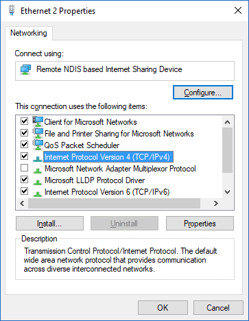 Select IPv4 or IPv6 based on your DNS